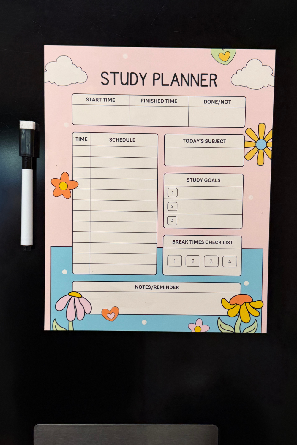 Magnetic Study Planner