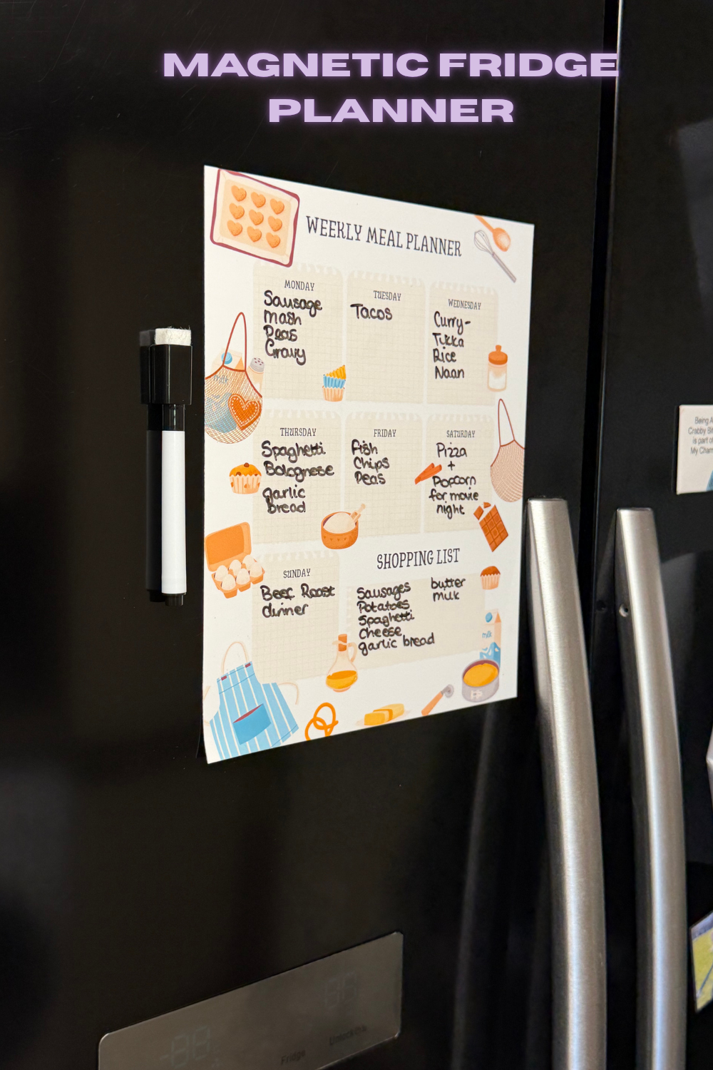 Magnetic Meal Planner