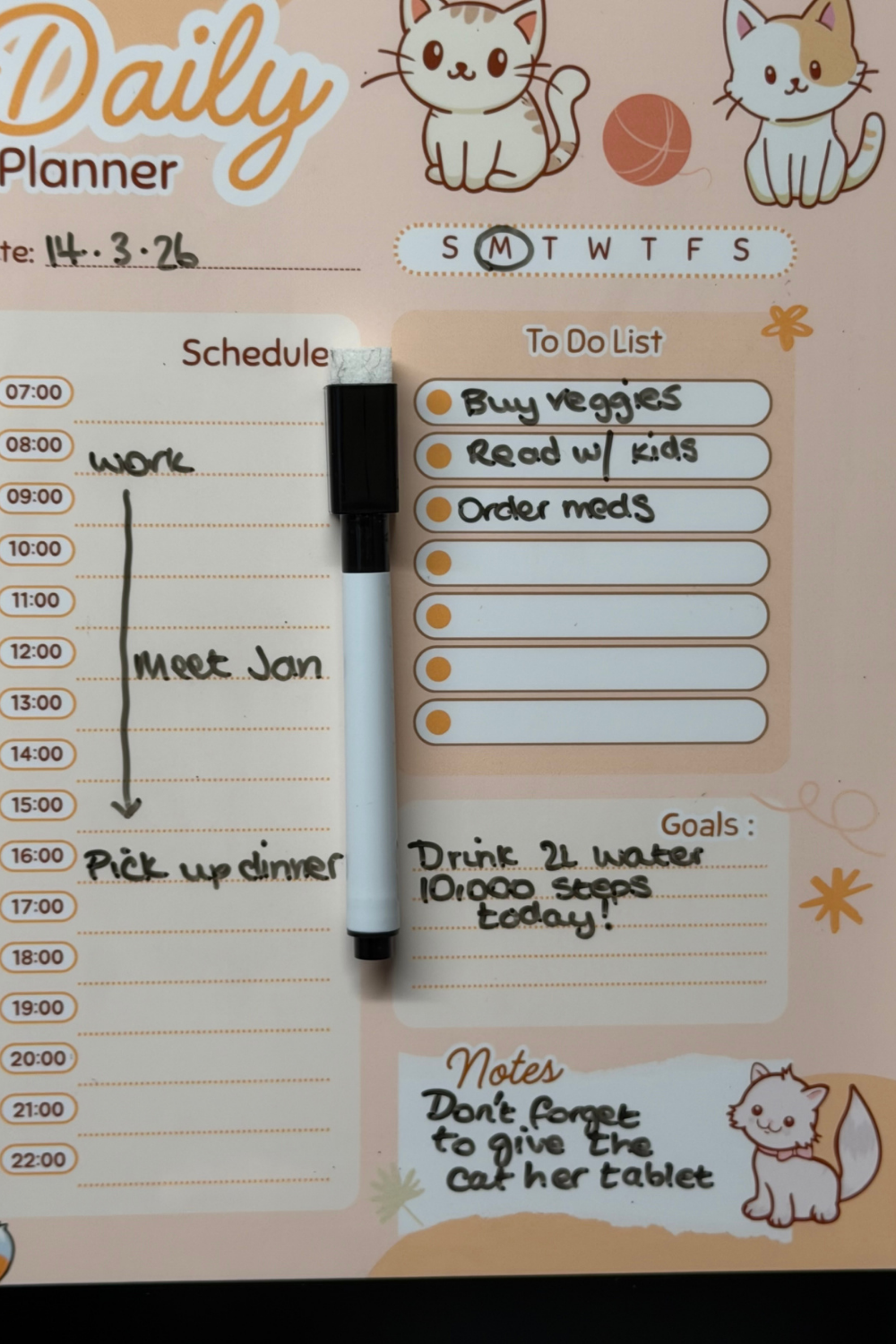 Magnetic Daily Planner