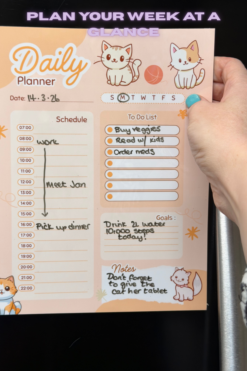 Magnetic Daily Planner