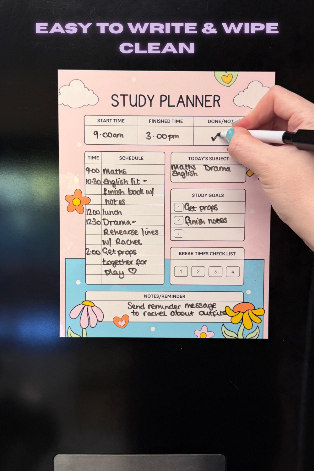 Magnetic Study Planner