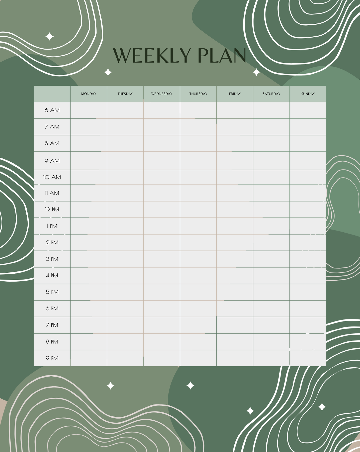 Magnetic Weekly Planner