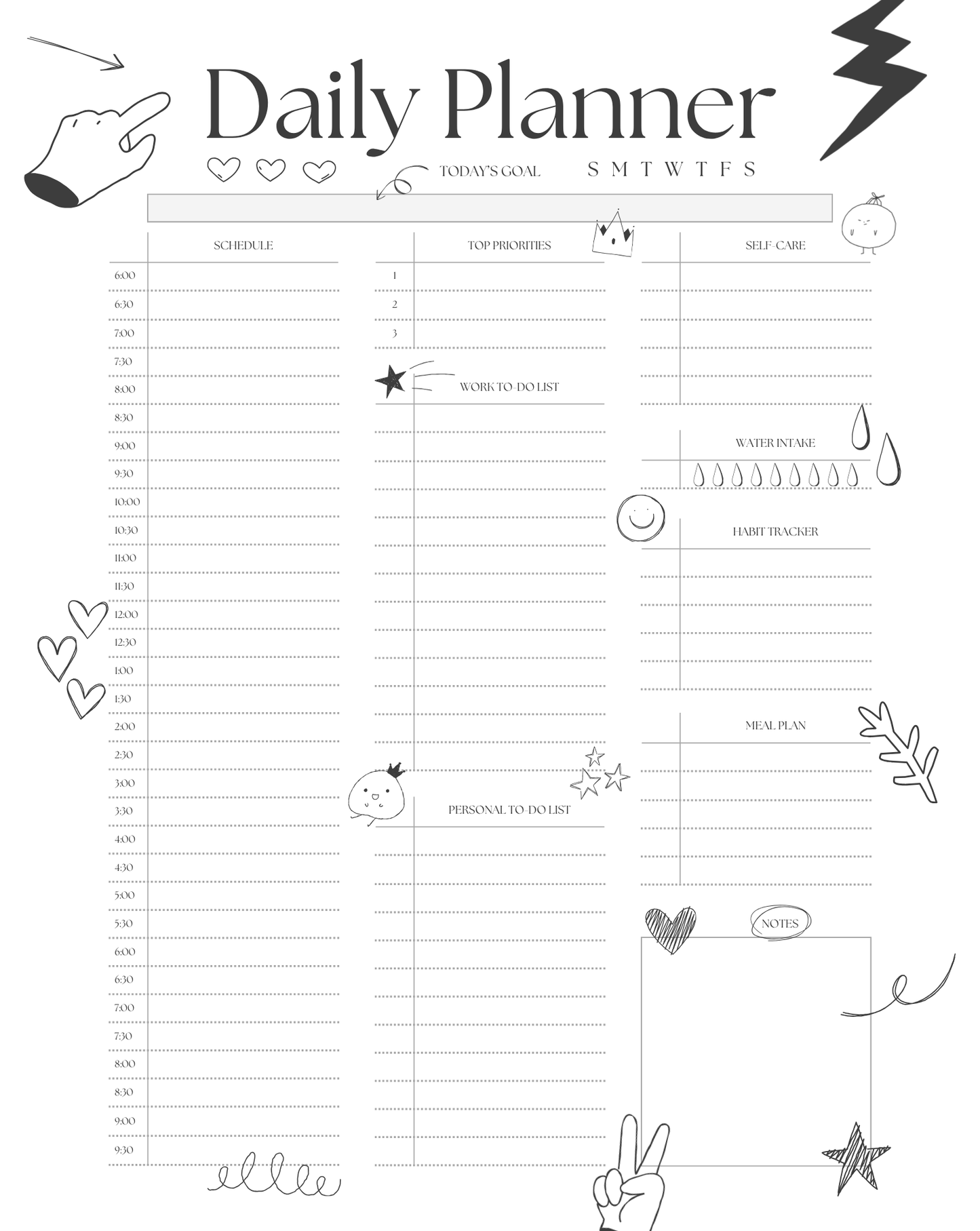 Magnetic Daily Planner