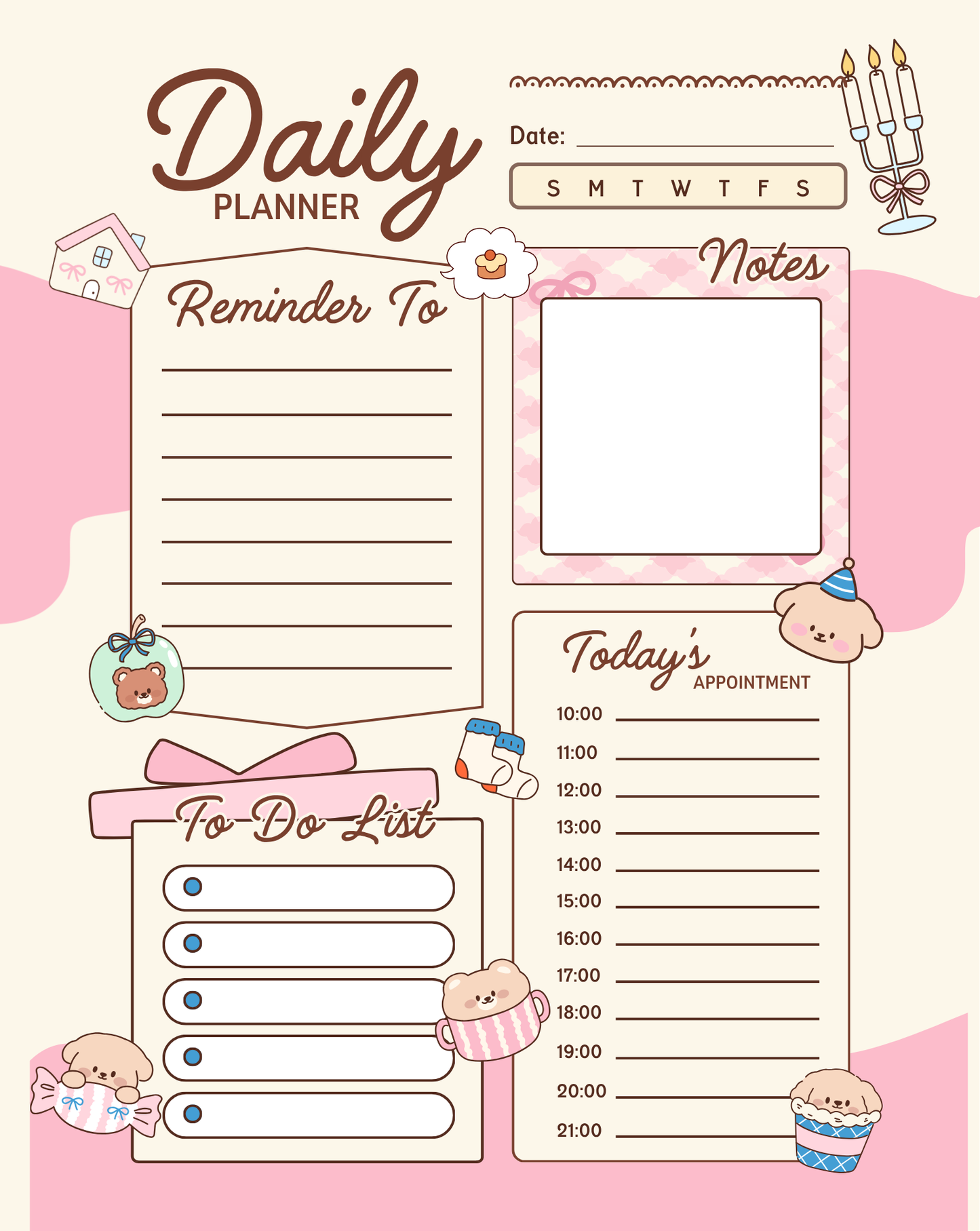 Magnetic Daily Planner