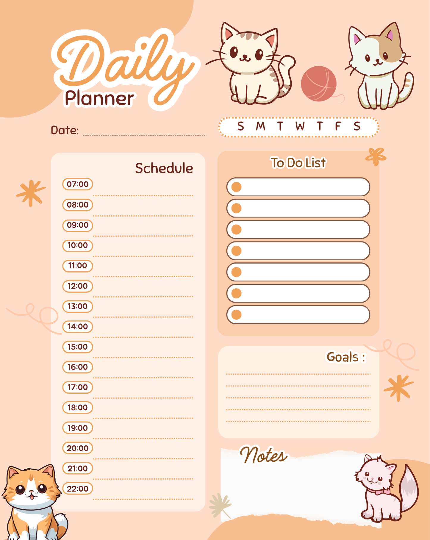 Magnetic Daily Planner